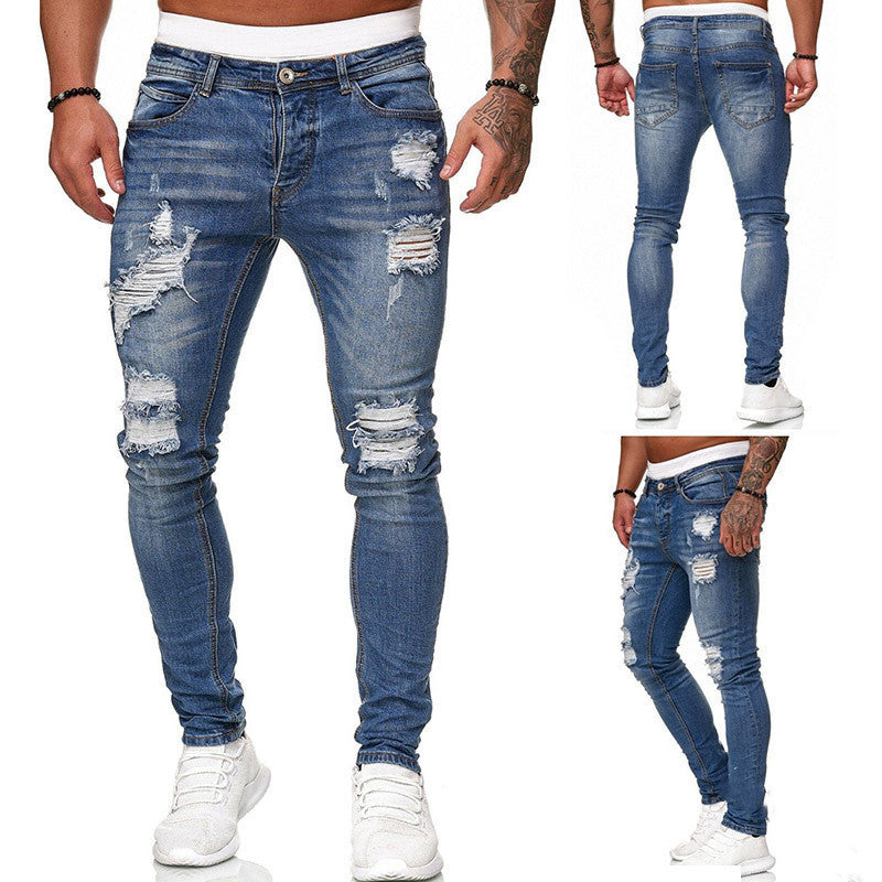 Jean Skinny Déchiré Homme - vue de profil