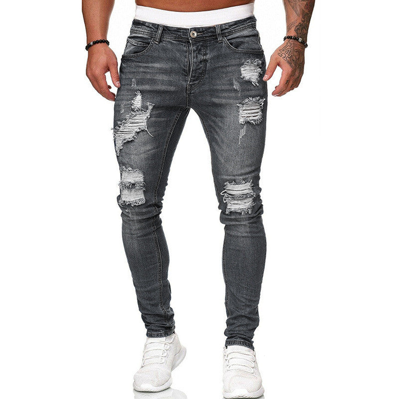 Jean Skinny Déchiré Homme - vue arrière