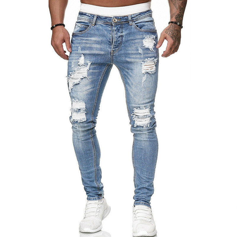 Jean Skinny Déchiré Homme - détail poche et zip