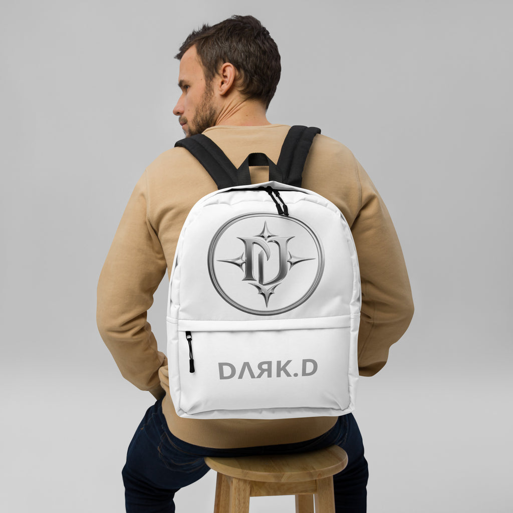 Sac à dos Dark.D blanc imprimé intégral - intérieur compartiment laptop