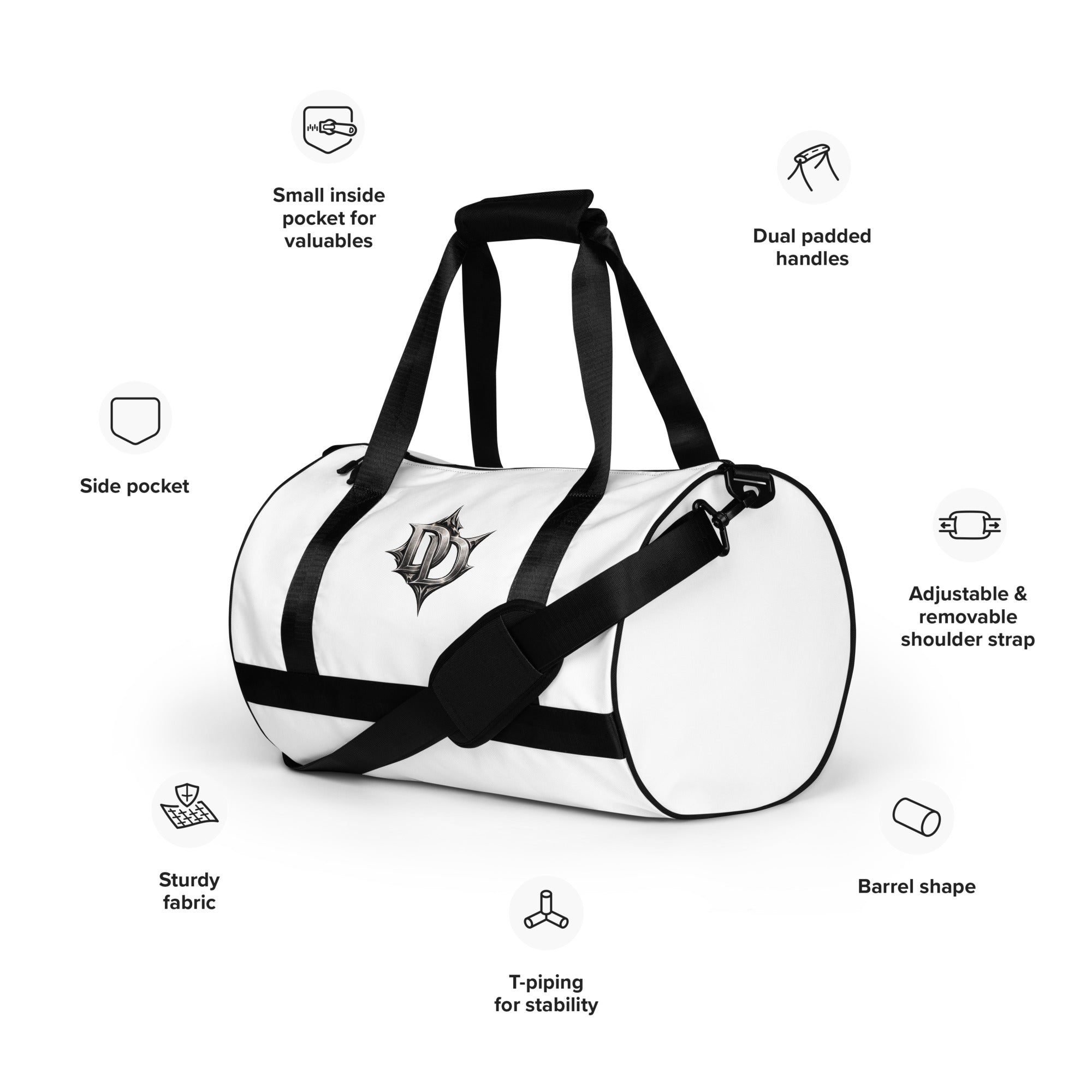 Sac de Sport Imprimé Dark. D, merch officiel électro DΛЯK.D STORE
