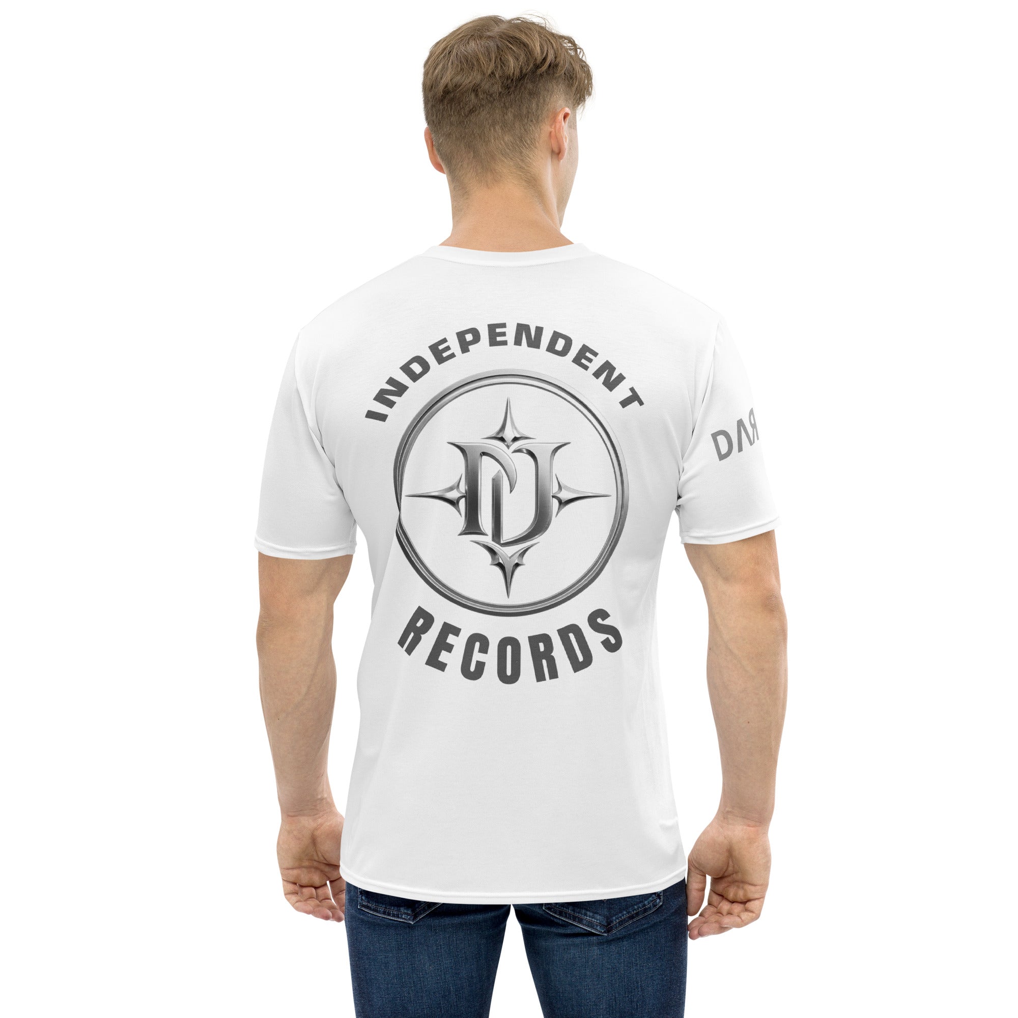T-shirt Homme Col Rond blanc - gros plan vue de dos
