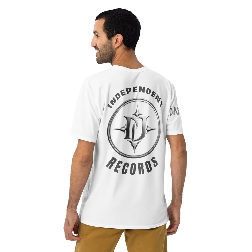 T-shirt Homme Col Rond blanc porté - vue de dos