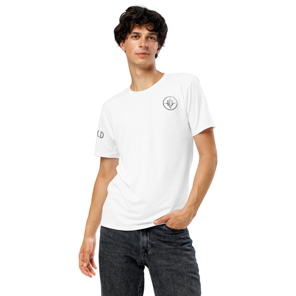 T-shirt Homme Col Rond blanc - vue de face