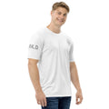 T-shirt Homme Col Rond blanc - vue de trois-quarts droit