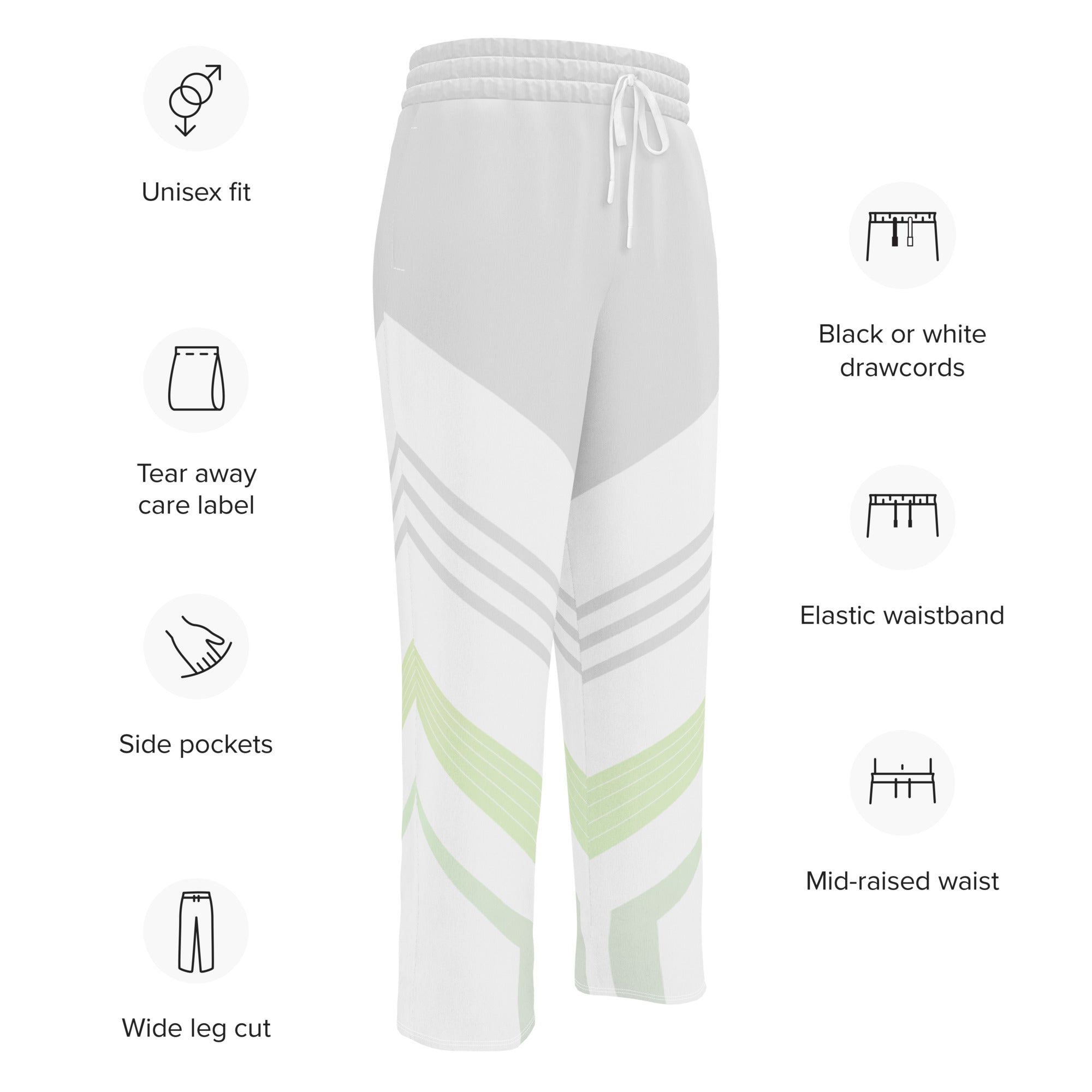 Jogger Large Unisexe imprimé rétro 90's - fiche produit en anglais