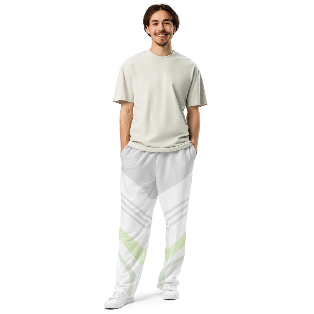 Jogger Large Unisexe imprimé rétro 90's - vue de face portée