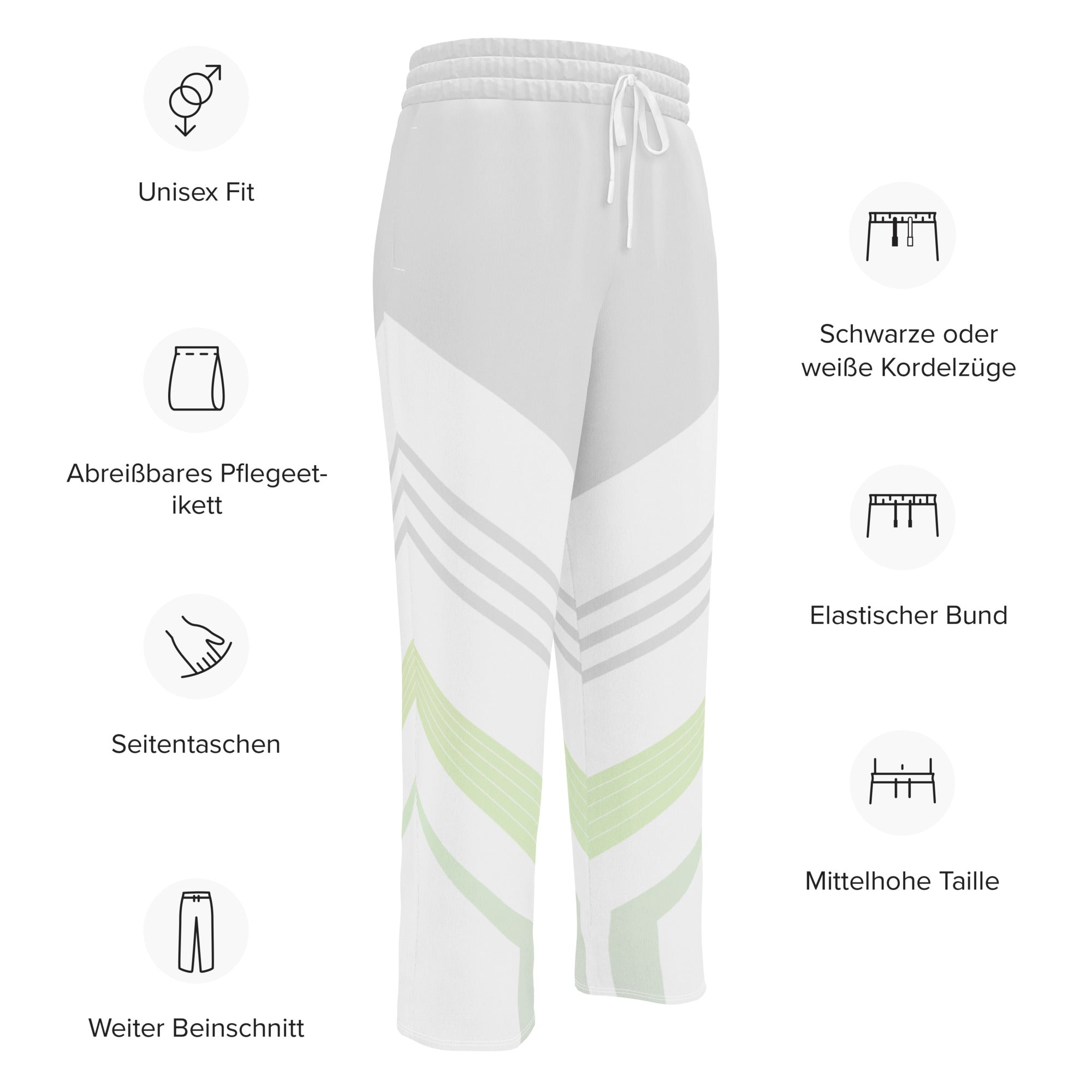 Jogger Large Unisexe imprimé rétro 90's - fiche produit en allemand