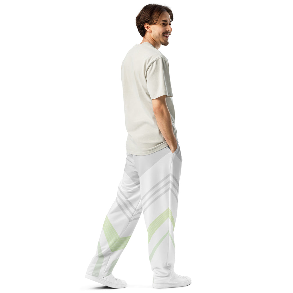 Jogger Large Unisexe imprimé rétro 90's - vue de trois-quarts arrière droit