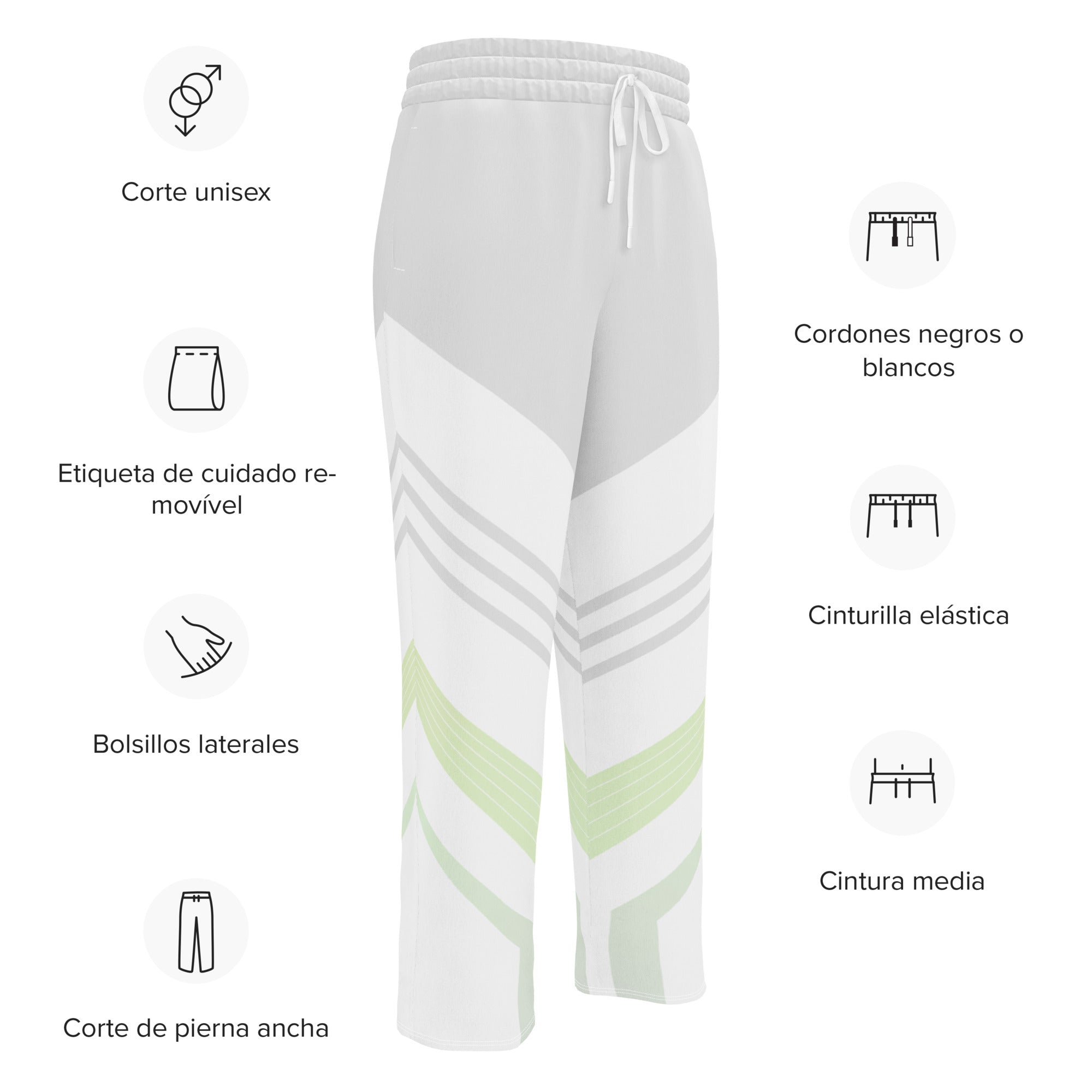 Jogger Large Unisexe imprimé rétro 90's - fiche produit en espagnol
