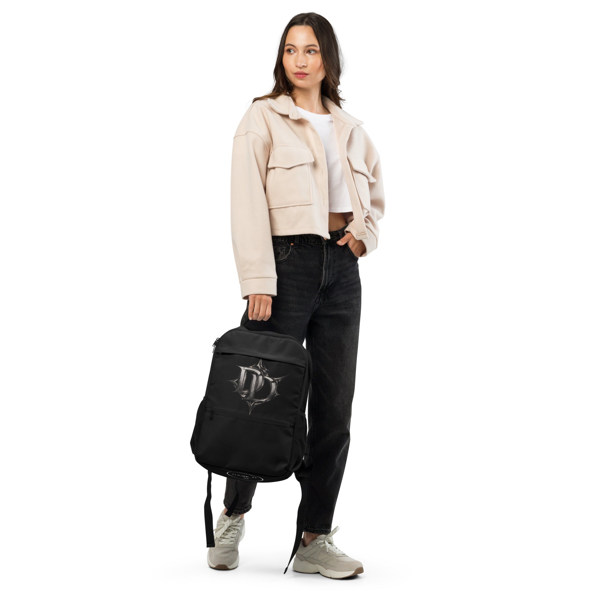 Sac à dos utilitaire noir - vue de face
