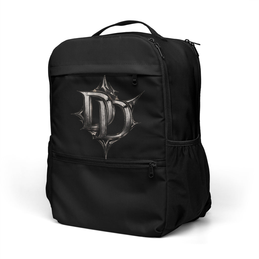 Sac à dos utilitaire noir - vue de trois-quarts