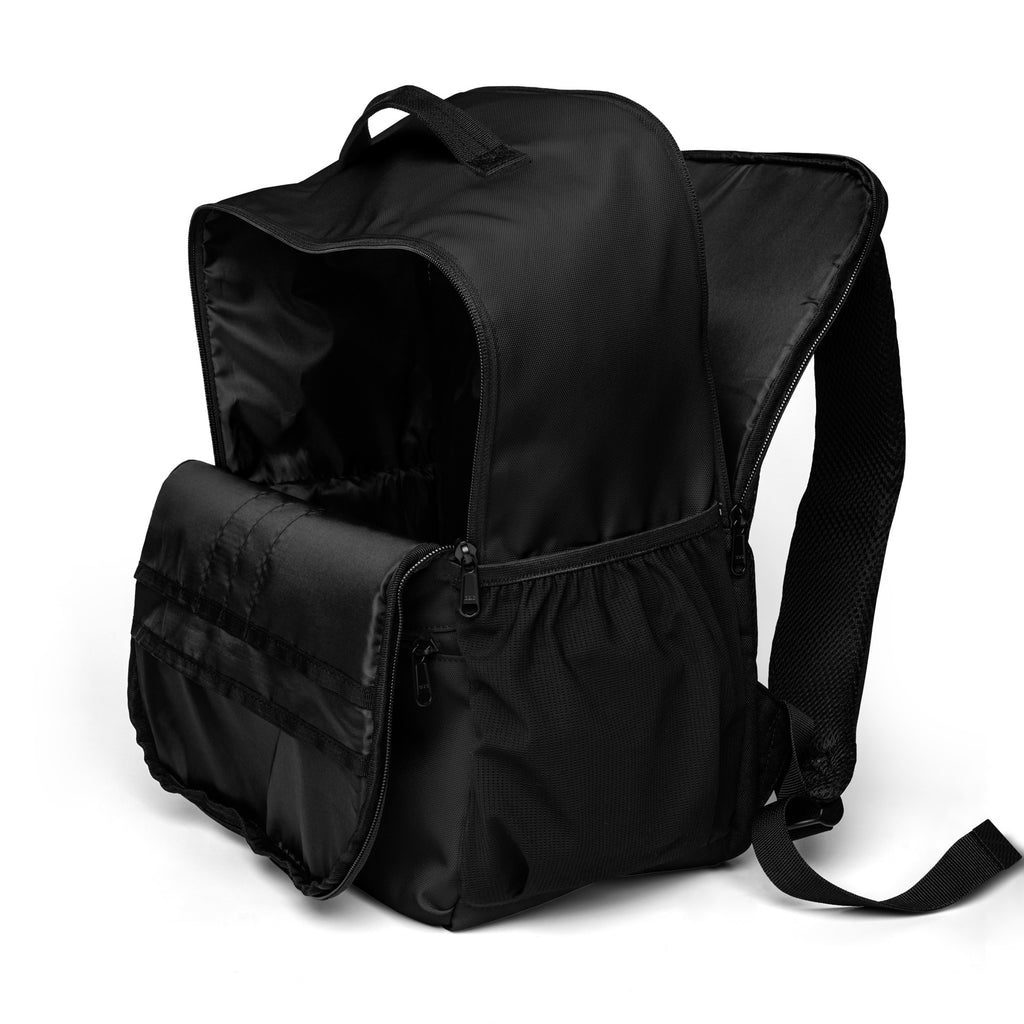 Sac à dos utilitaire noir - détails poche filet