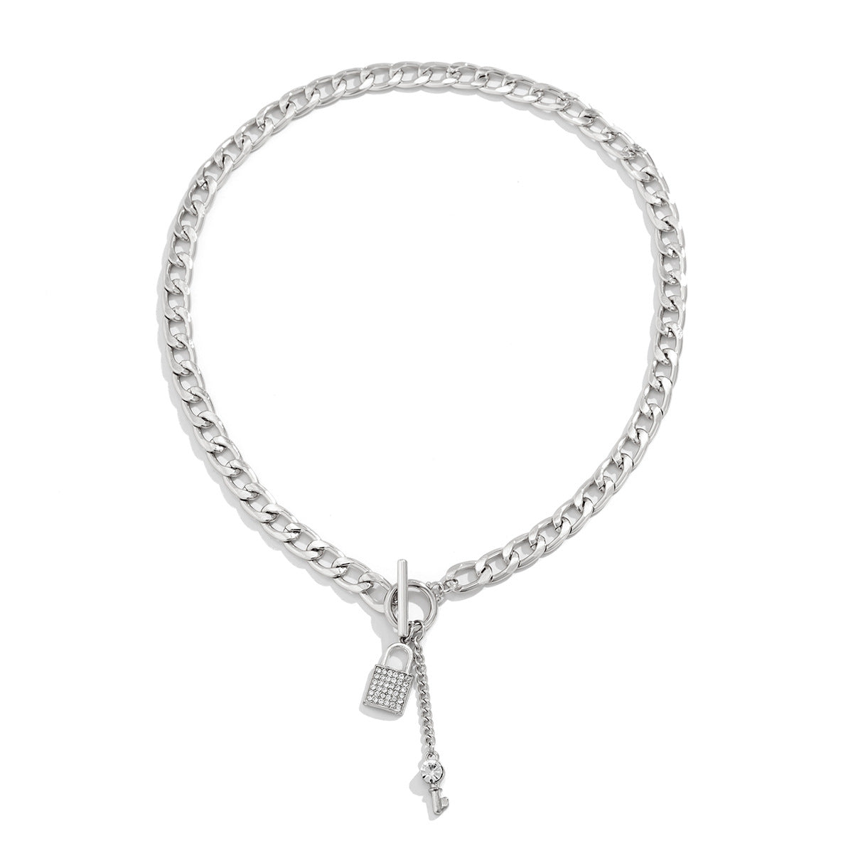 Collier Chaîne Cadenas et Clé, merch officiel électro DΛЯK.D STORE