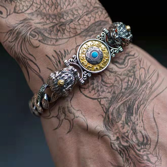 Bracelet Couple Vintage Homme et Femme Dark. D, bijou officiel merch électro DΛЯK.D STORE