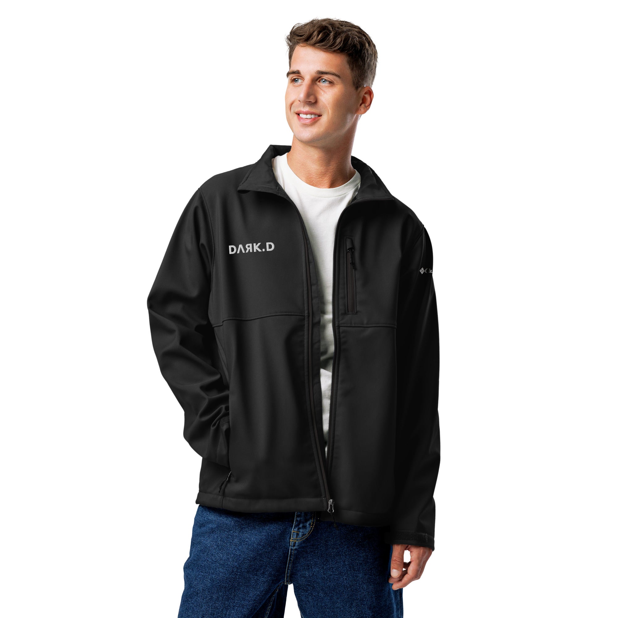 Veste Softshell Dark. D, merch officiel électro DΛЯK.D STORE