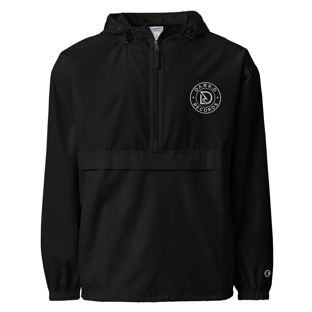 Veste Packable Champion Brodée DARK.D STORE, coloris Black, vue de face