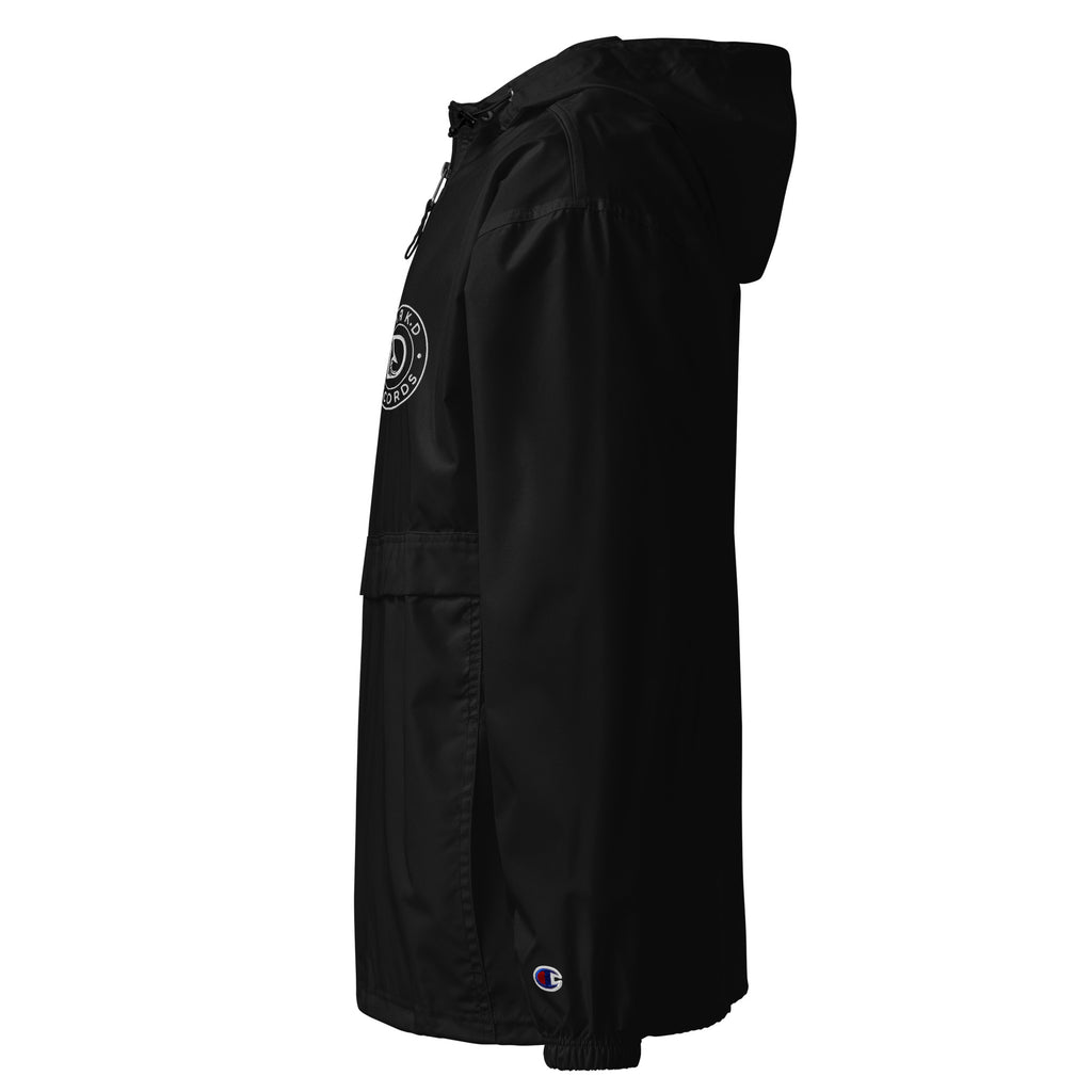 Veste Packable Champion Brodée DARK.D STORE, coloris Black, vue de côté gauche