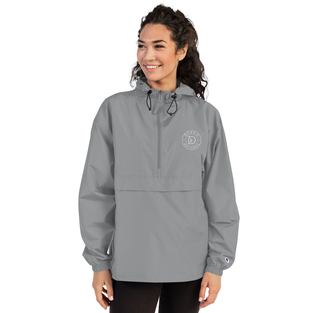 Veste Packable Champion Brodée DARK.D STORE, coloris Graphite, vue de face