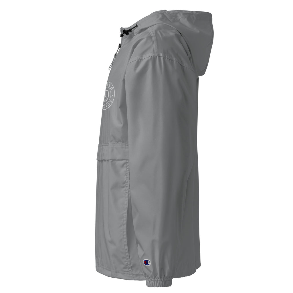 Veste Packable Champion Brodée DARK.D STORE, coloris Graphite, vue de côté gauche