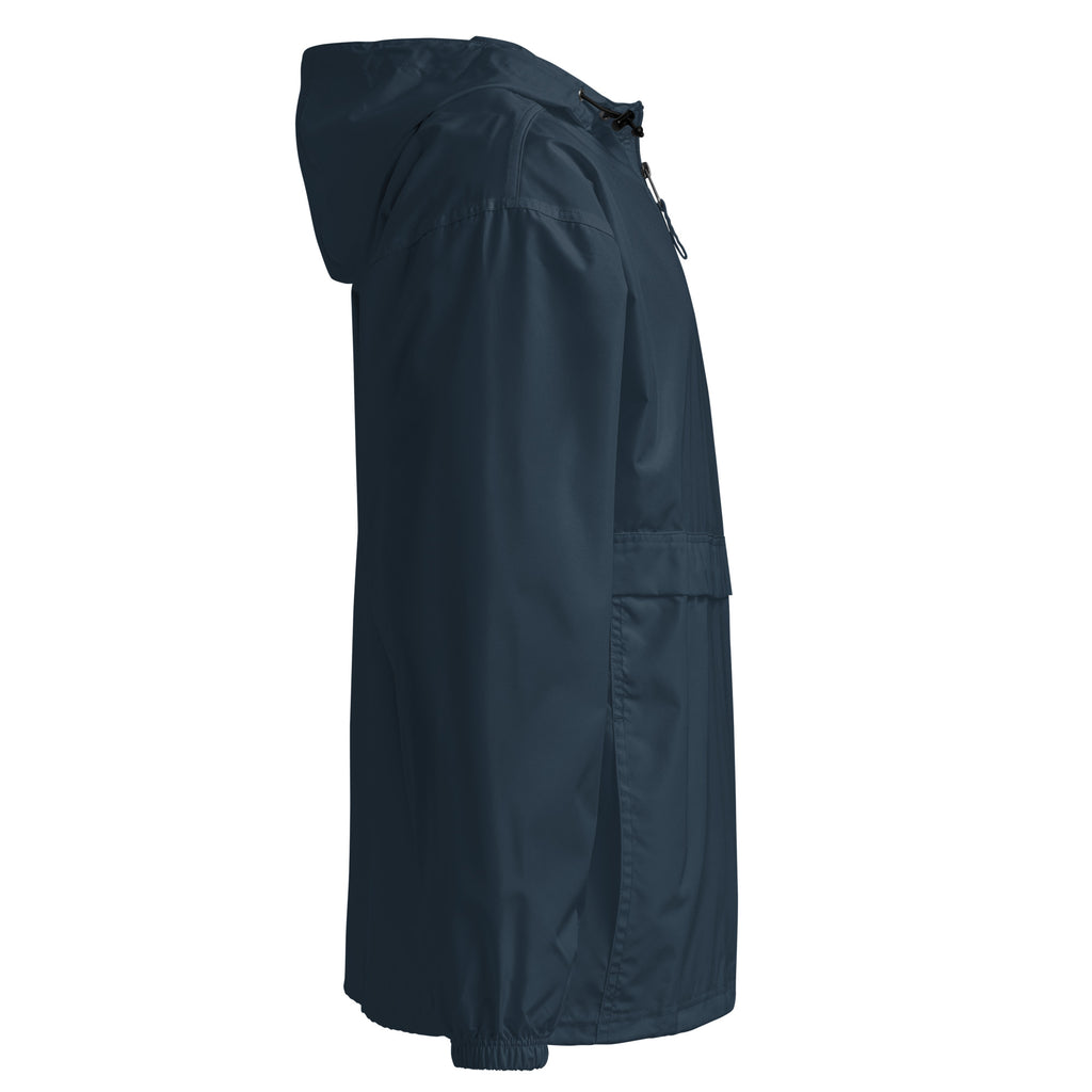Veste Packable Champion Brodée DARK.D STORE, coloris Navy, vue de côté droit