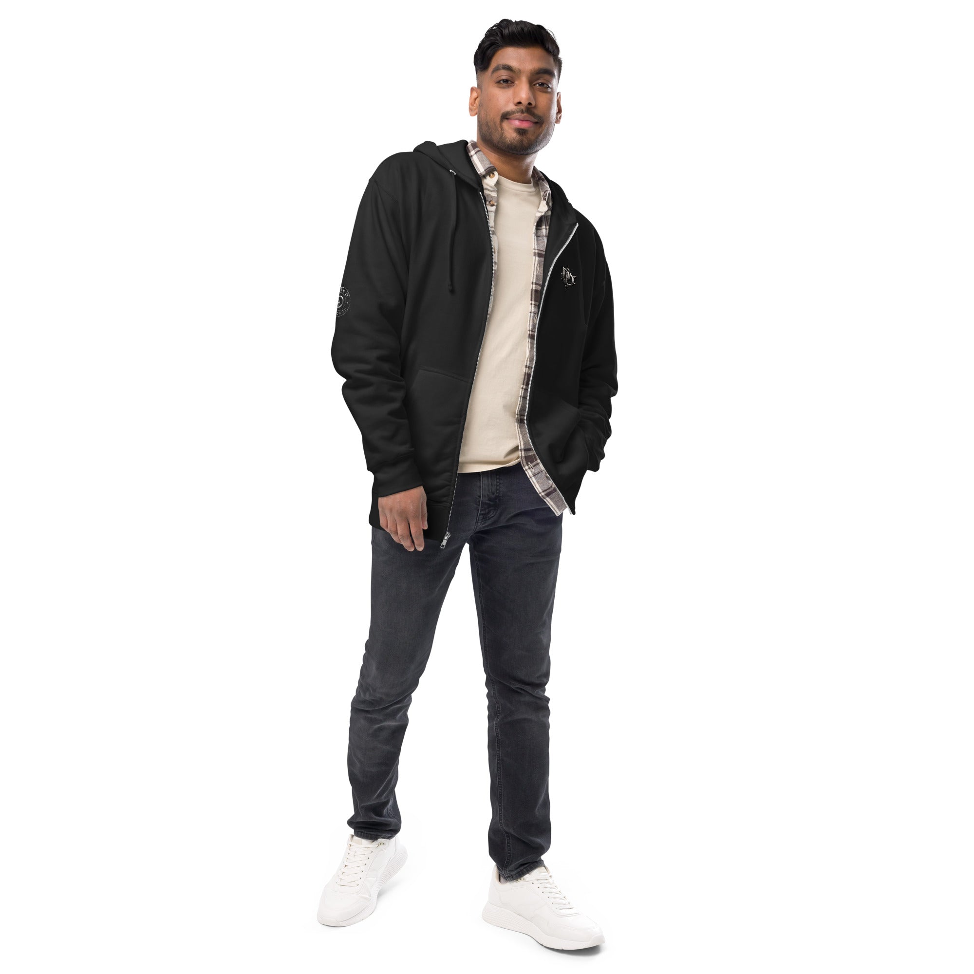 Hoodie Zippé Premium Dark. D, merch officiel électro DΛЯK.D STORE