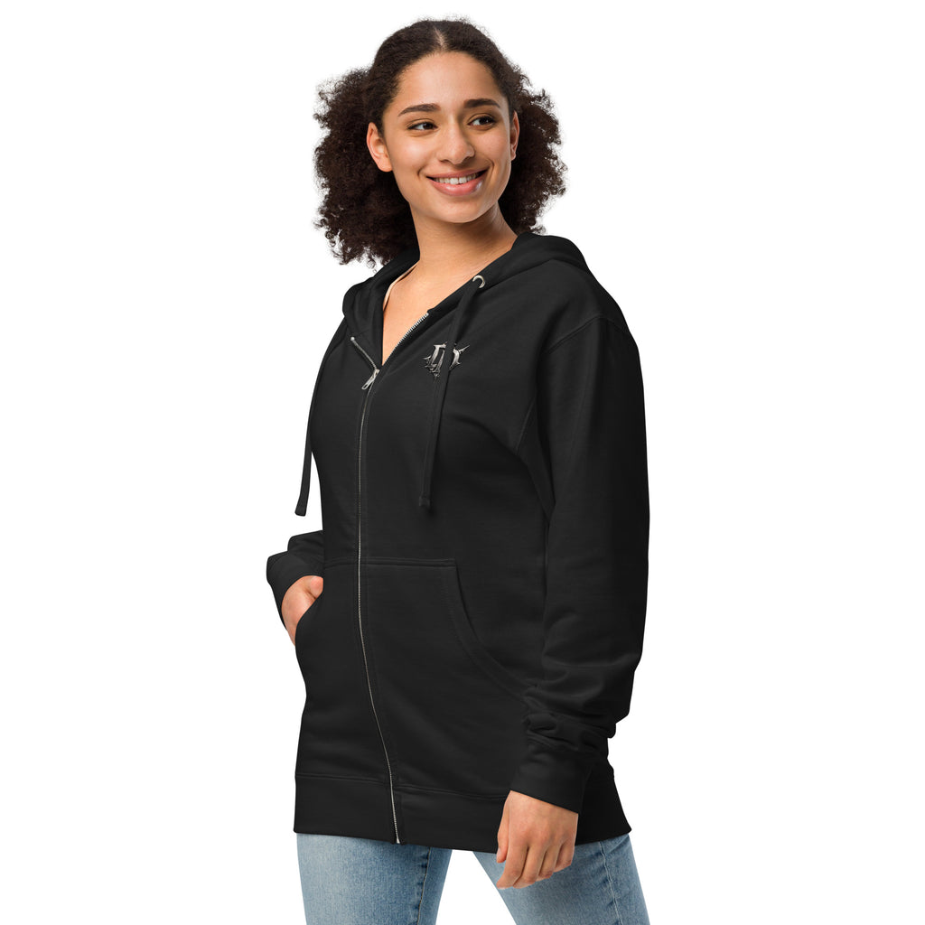 Hoodie Zippé Premium Dark. D, merch officiel électro DΛЯK.D STORE
