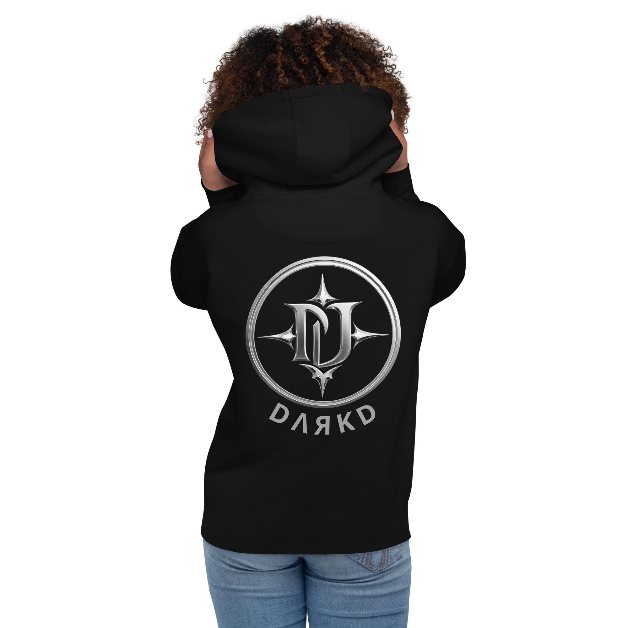 Hoodie Premium Unisexe Dark. D noir - vue de dos