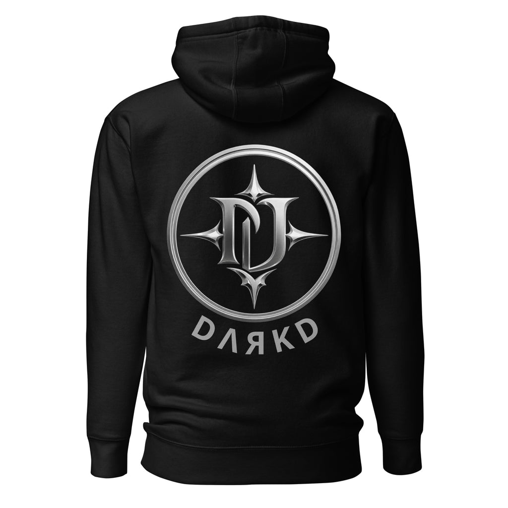 Hoodie Premium Unisexe Dark. D noir - vue de dos