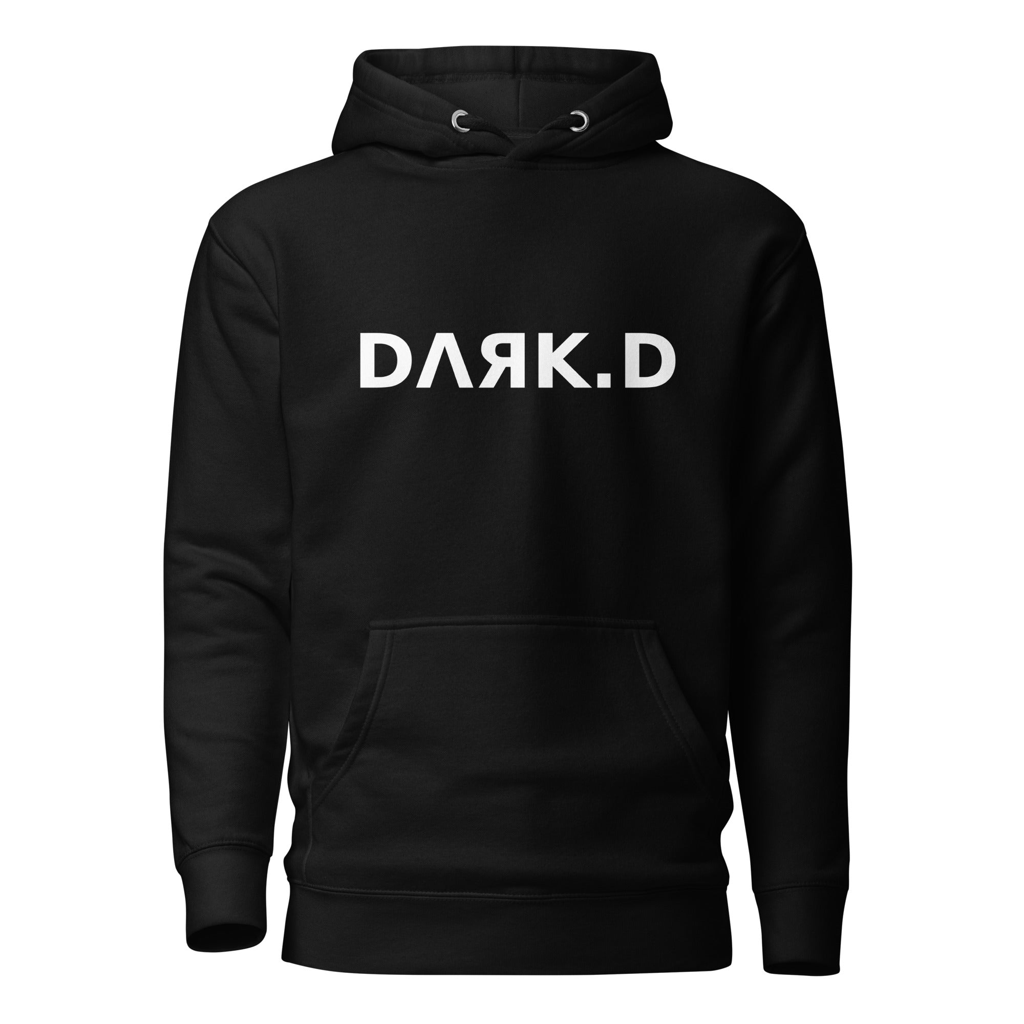 Hoodie Premium Unisexe Dark. D noir - vue de face