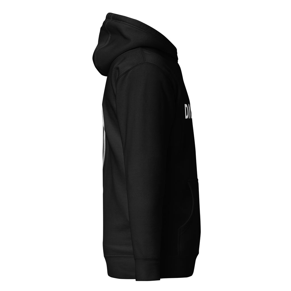 Hoodie Premium Unisexe Dark. D noir - vue de profil droit