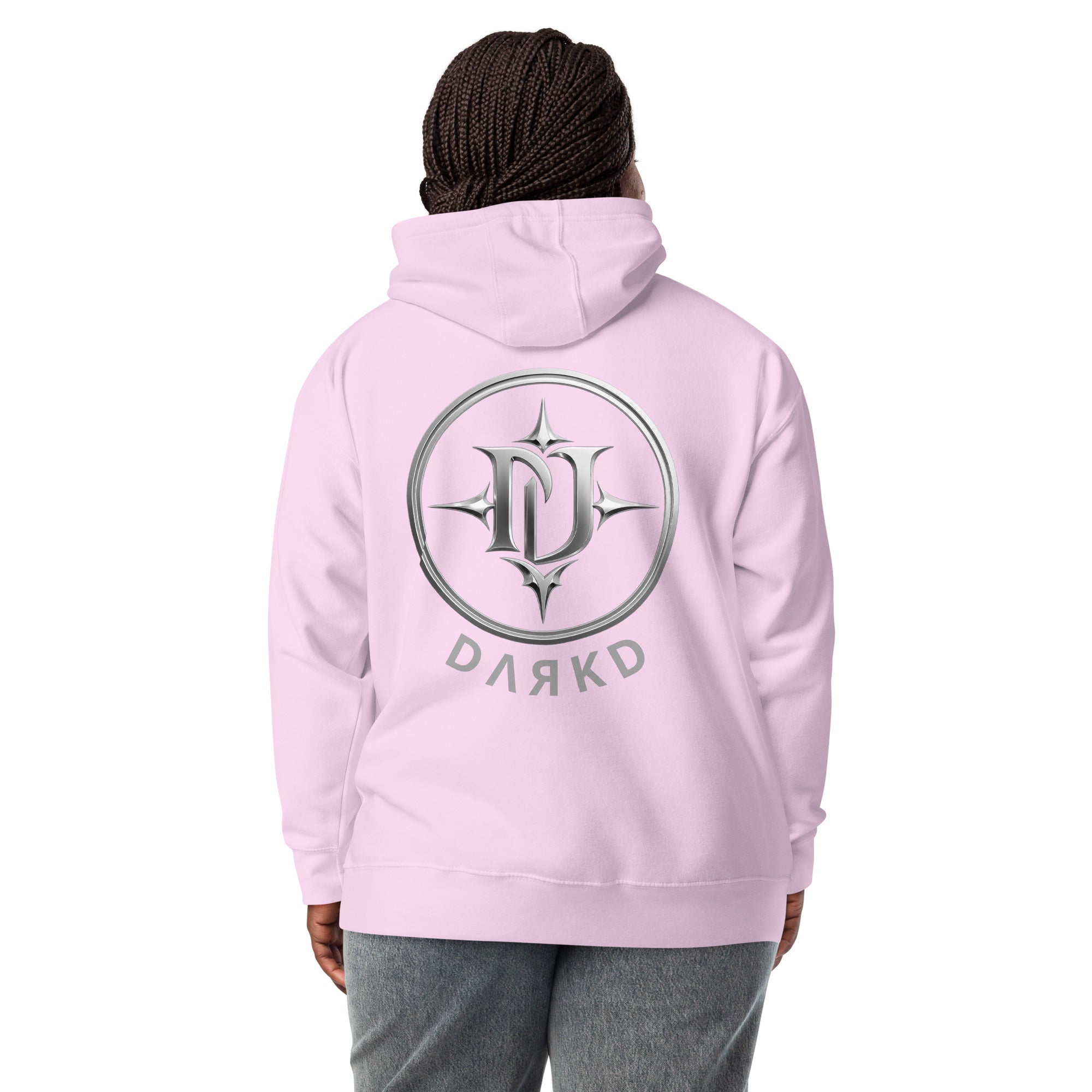 Hoodie Premium Unisexe Dark. D lavande - vue de dos