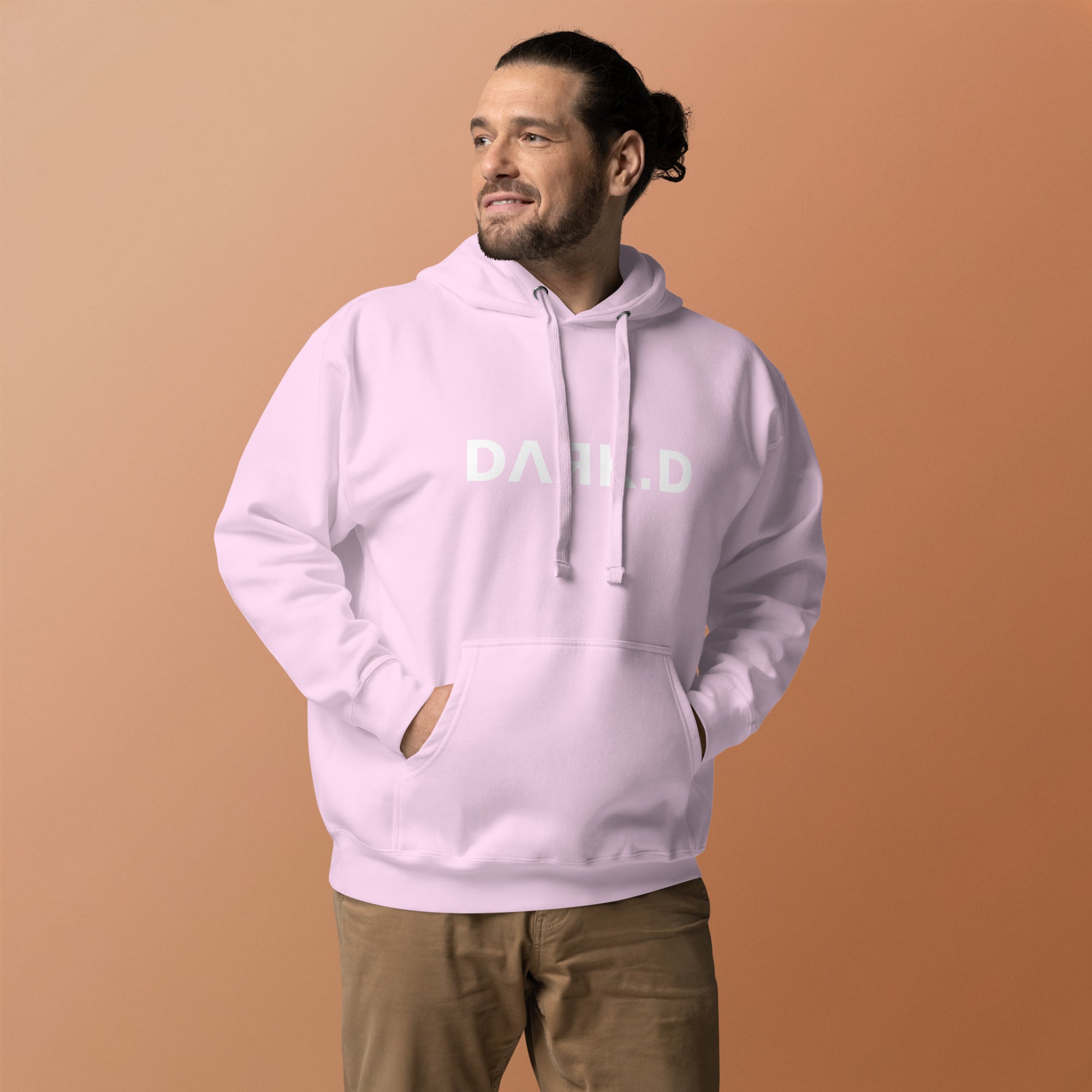 Hoodie Premium Unisexe Dark. D lavande - vue de face (détail)