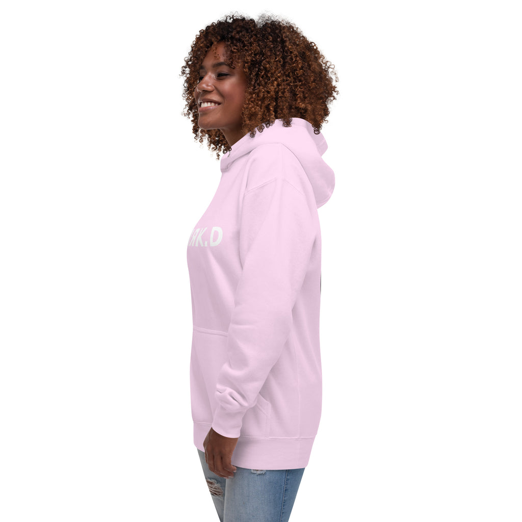 Hoodie Premium Unisexe Dark. D lavande - vue trois-quarts gauche
