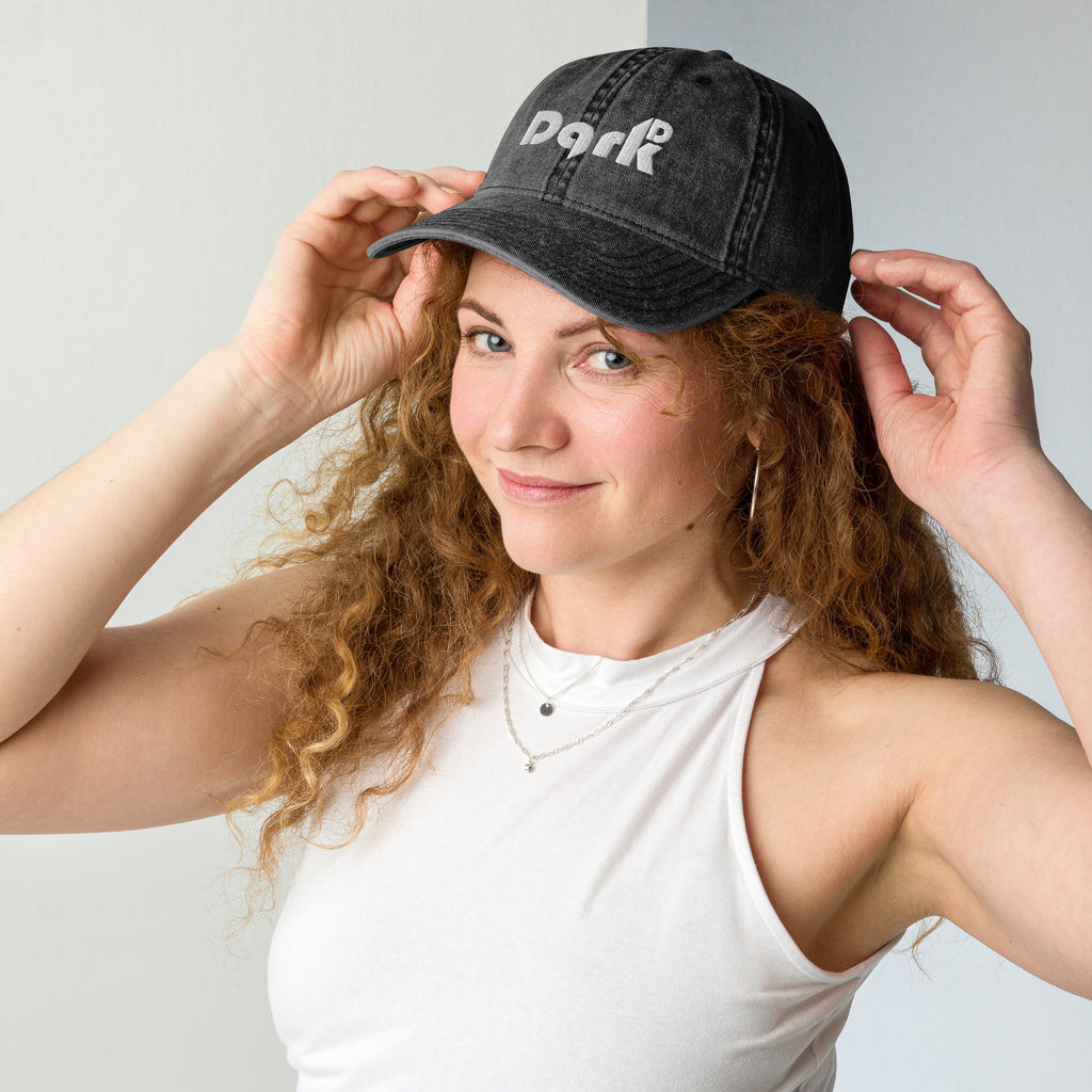 Casquette Vintage Coton Twill DARK.D STORE, vue de face