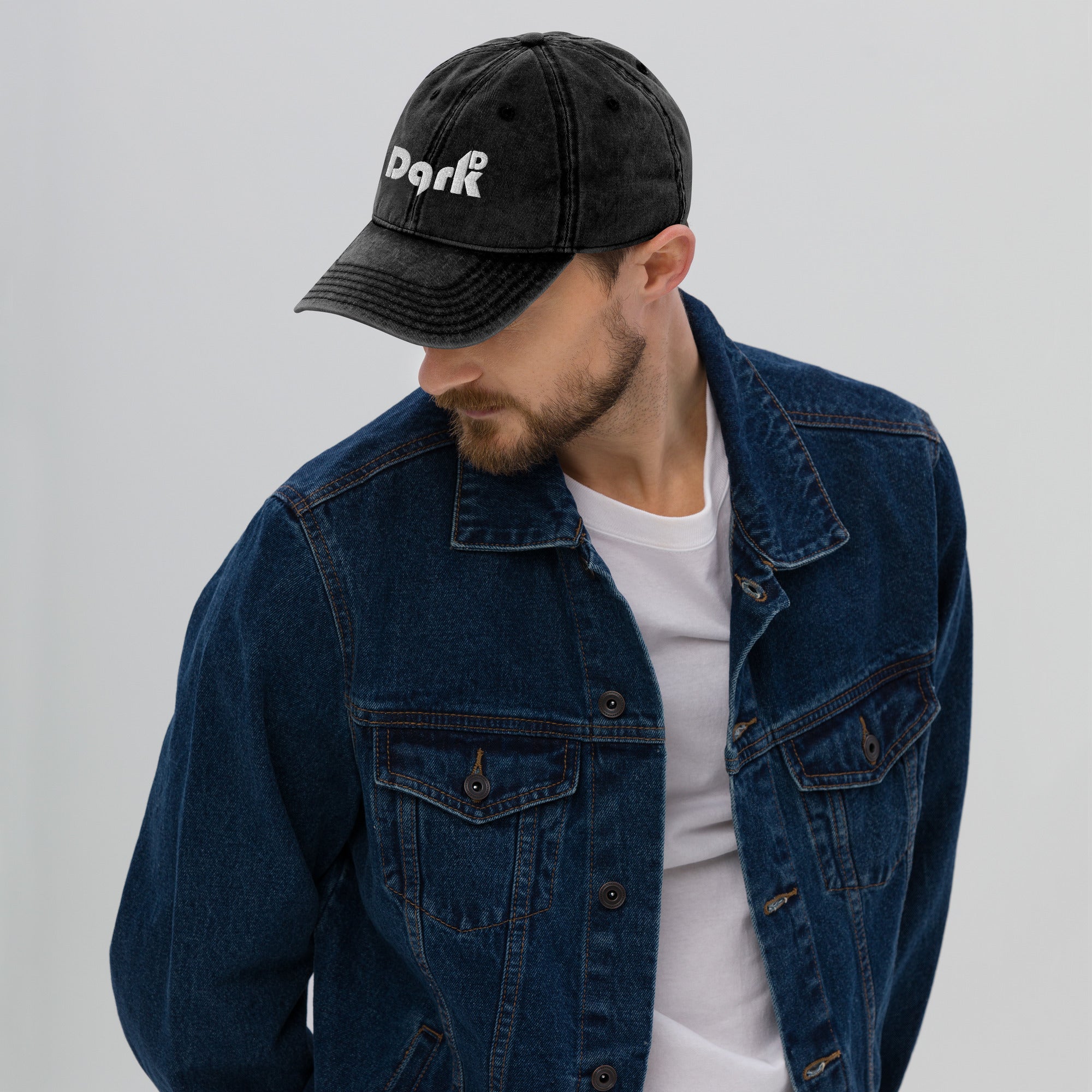 Casquette Vintage Coton Twill DARK.D STORE, vue trois-quarts avant gauche