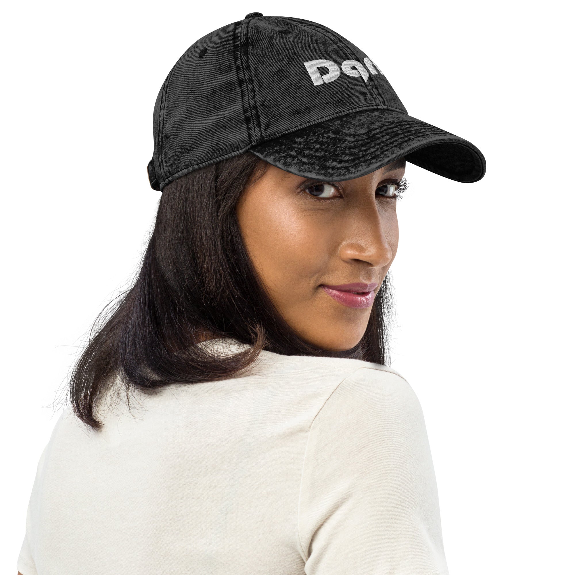 Casquette Vintage Coton Twill DARK.D STORE, vue trois-quarts avant droit