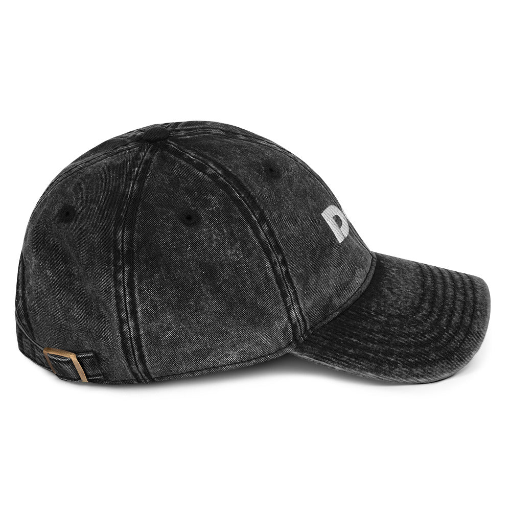 Casquette Vintage Coton Twill DARK.D STORE, vue de profil droit